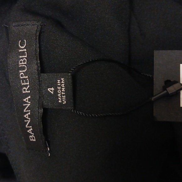 BANANA REPUBLIC Elegant Black One-Shoulder Dress Size 4 NWT - Picture 9 of 10